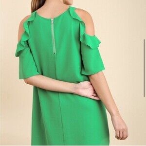 Umgee Green Cold Shoulder dress